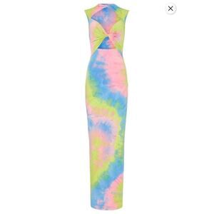 50. Bronx & Banco Dress Womens XS Festival Mermaid Tie Dye Vanessa Hudgens Style